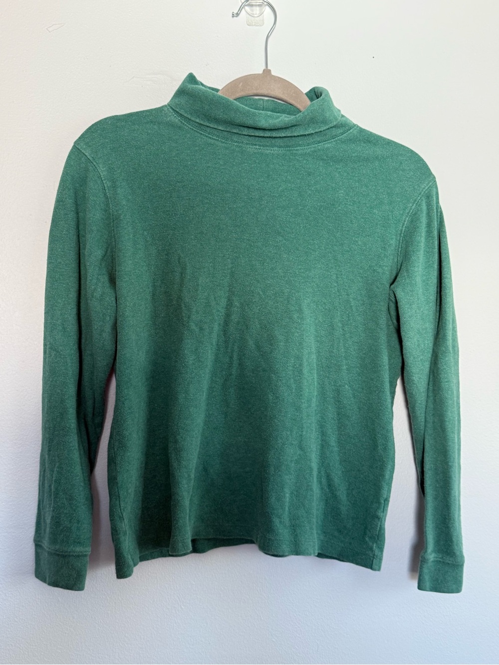 L.L. Bean Forest Green Turtleneck Knit Sweater